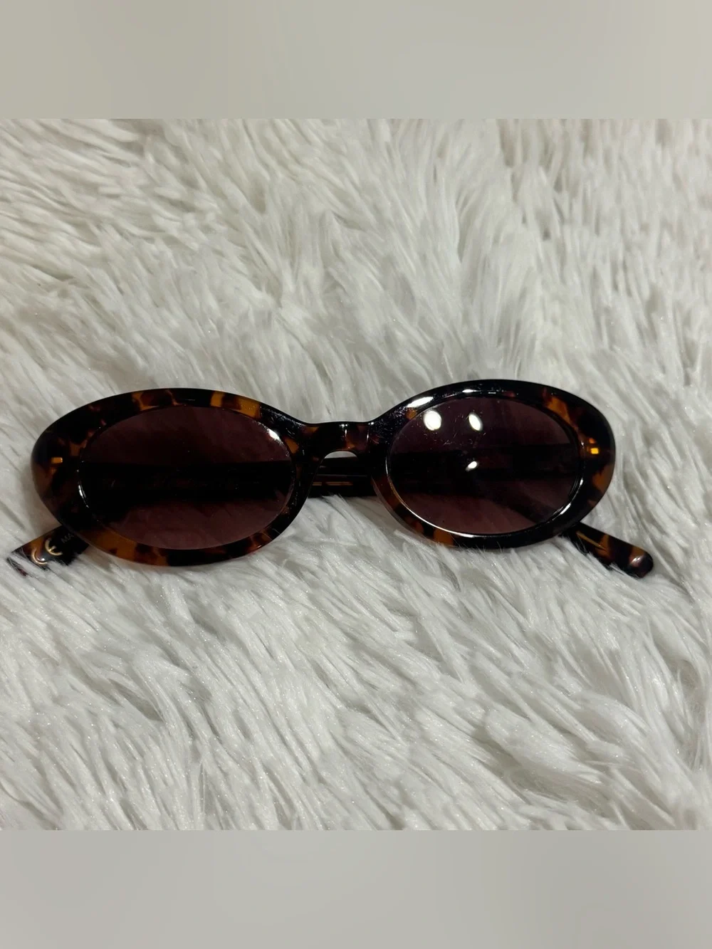 Madewell Russell Oval Sunglasses Tortoise Afterglow Red Tort